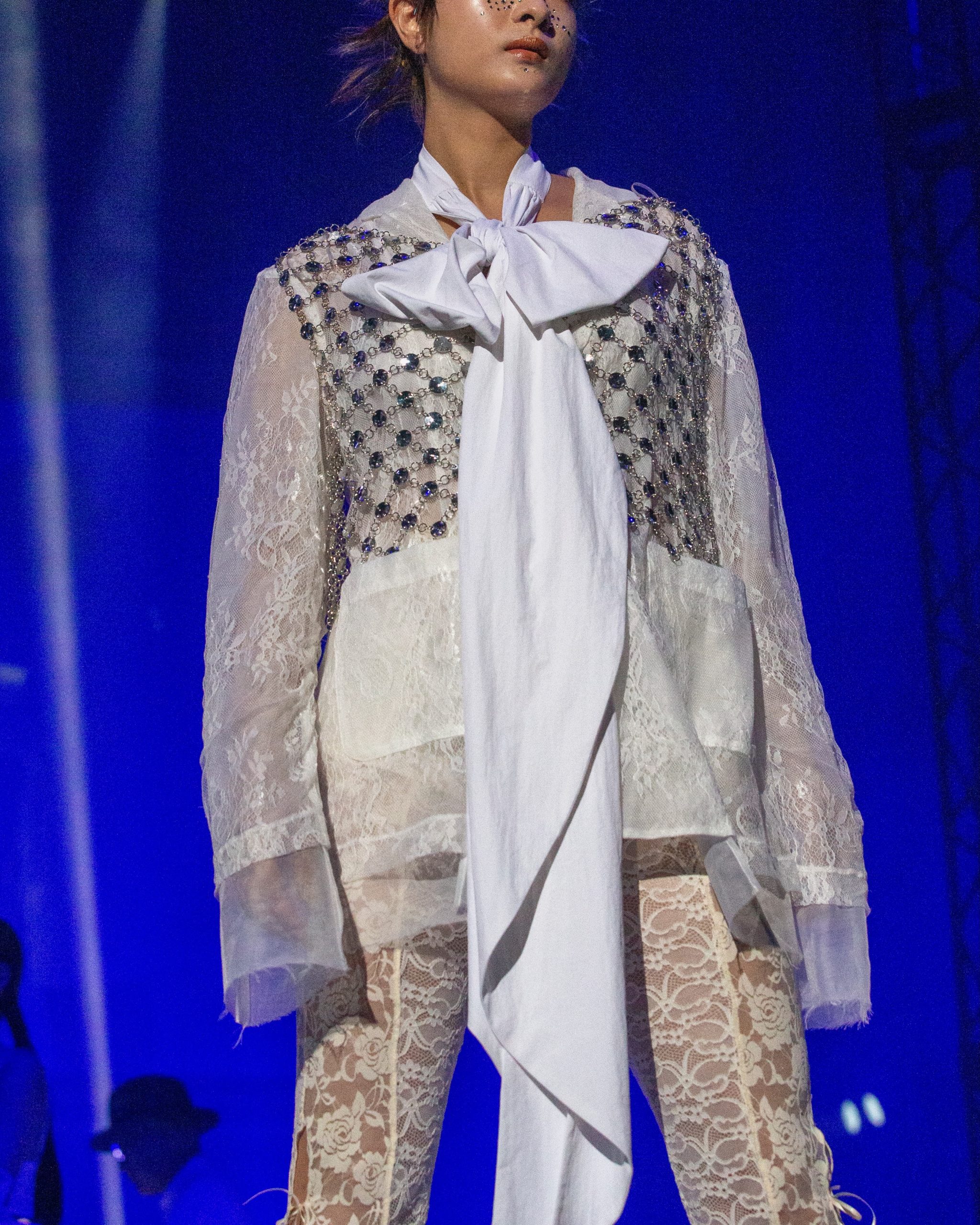 ジャケット-ホワイトレーズジャケット