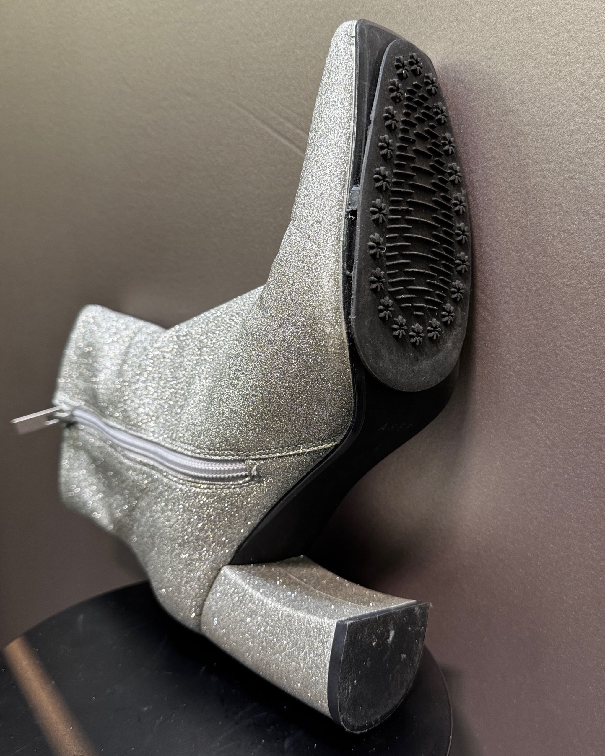 シルバーラメハイカットブーツ