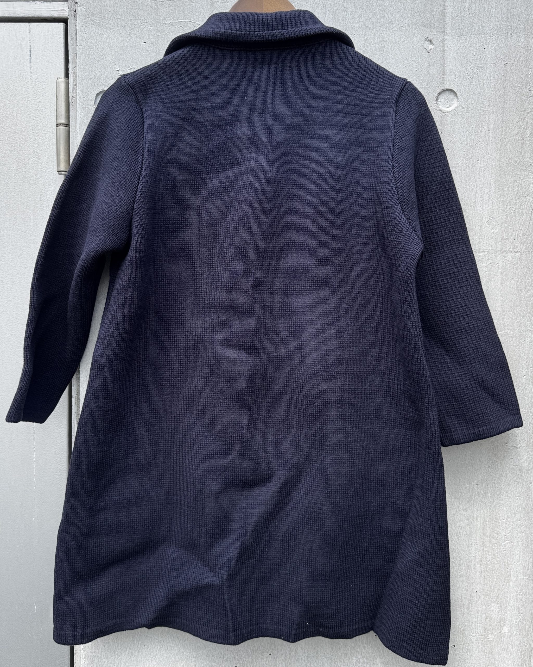 アウター-ニットネイビーキレイめ