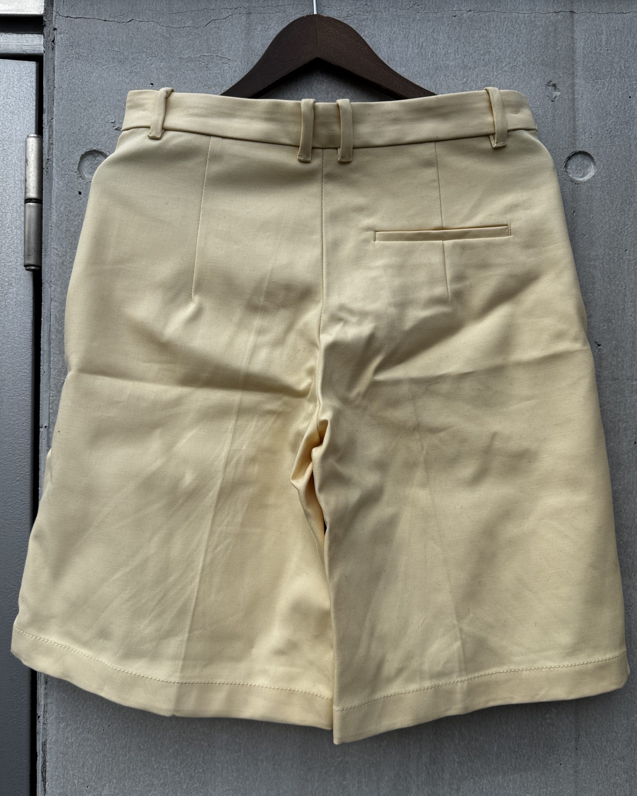 パンツ-ベージュハーフパンツセットアップ