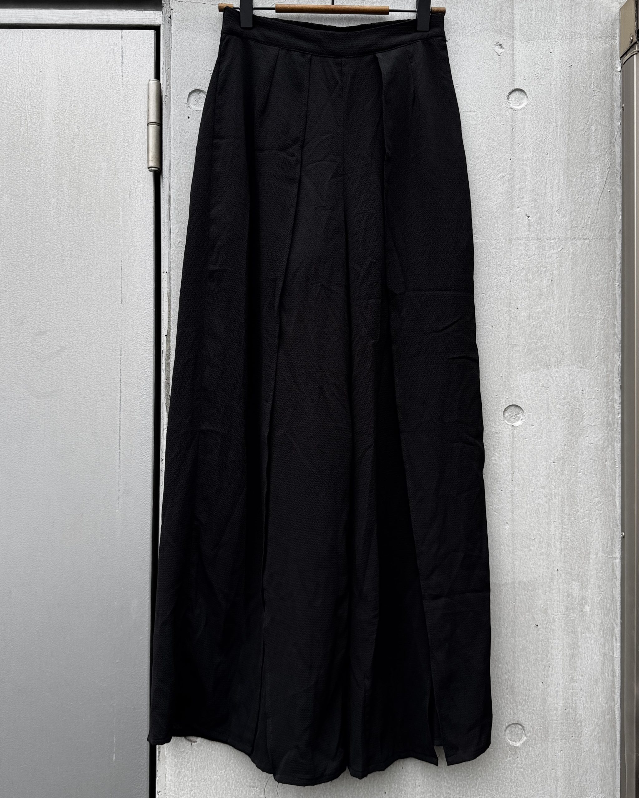 パンツ-ワイドパンツブラック