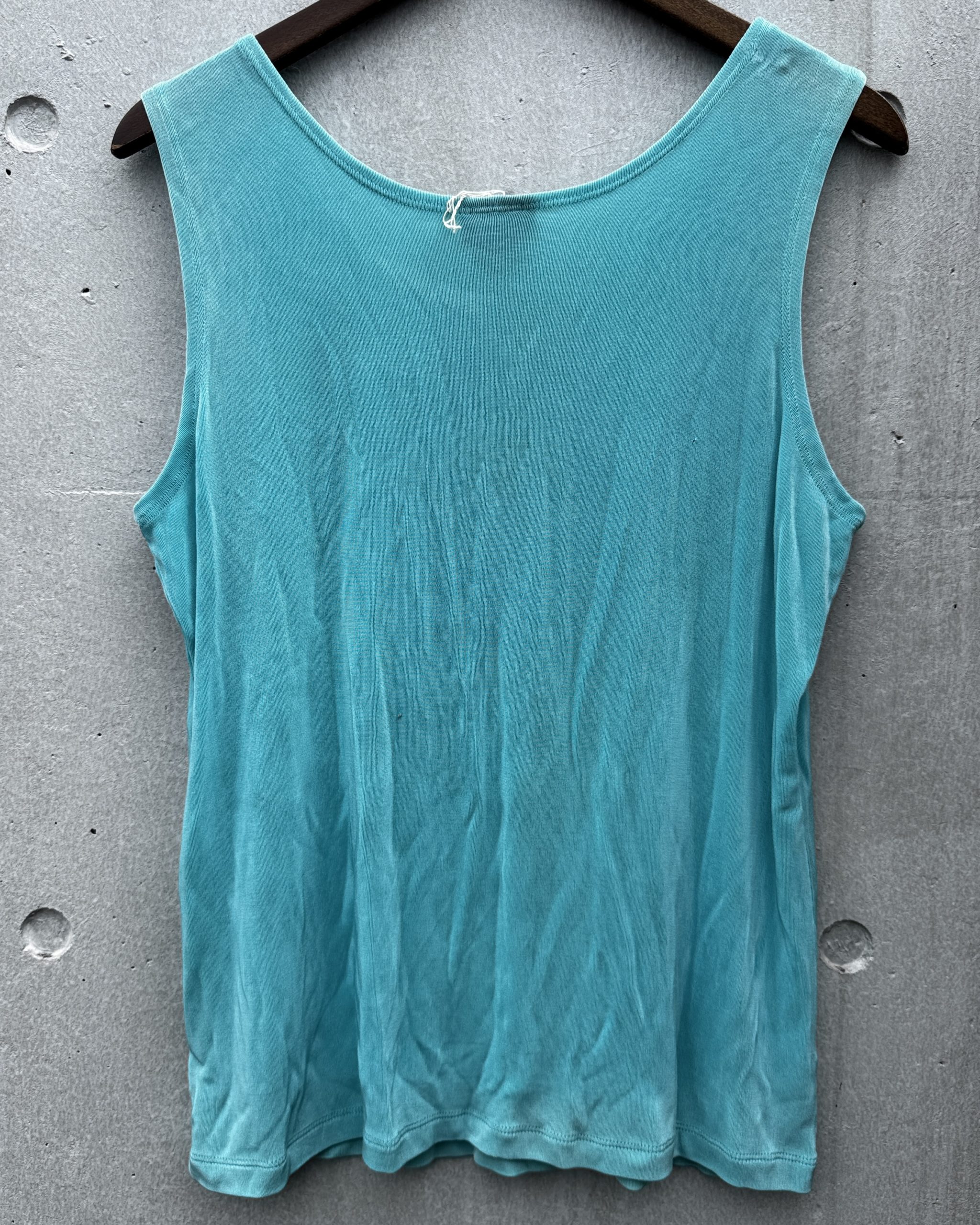 トップス-ターコイズブルータンクトップ