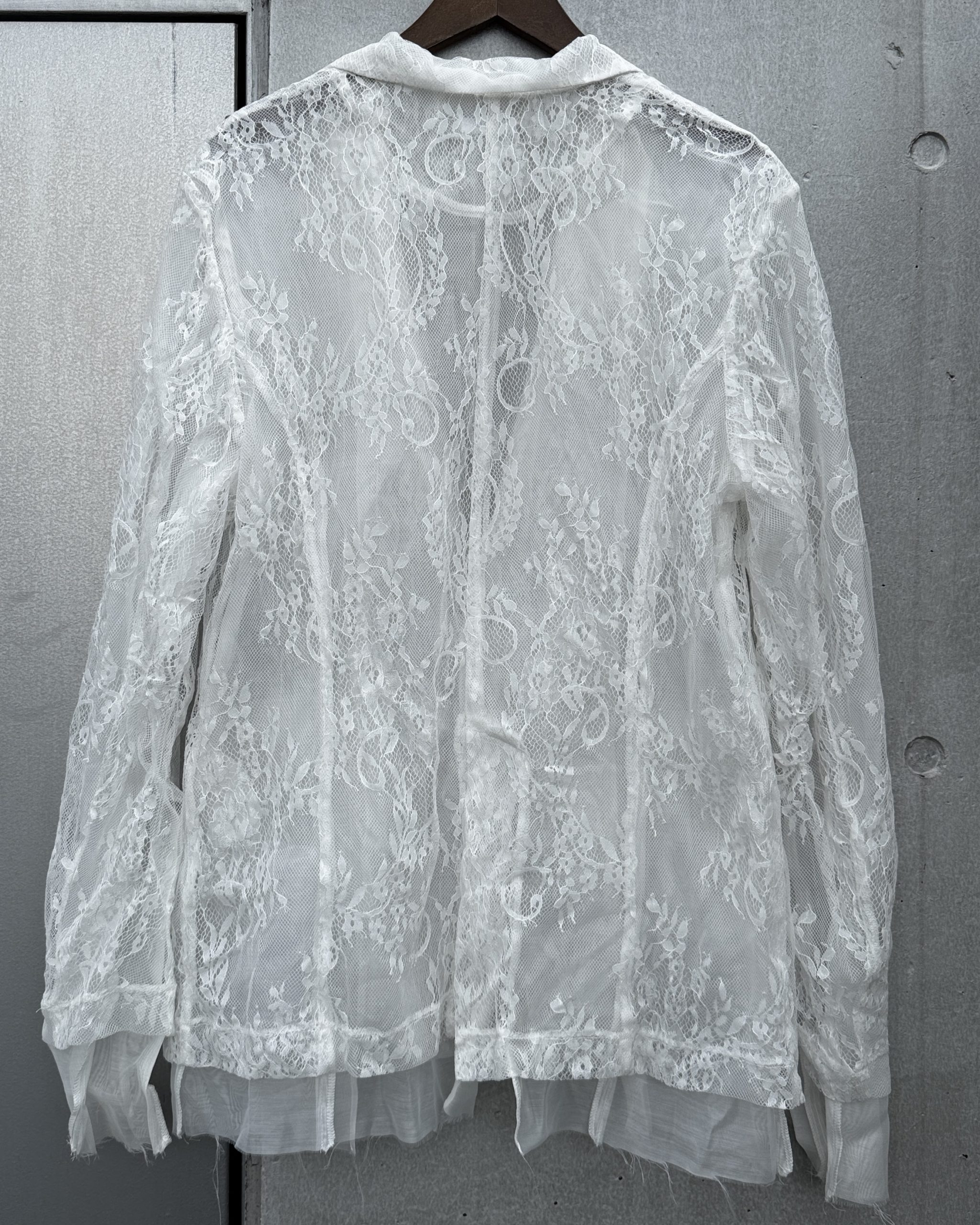 ジャケット-ホワイトレーズジャケット