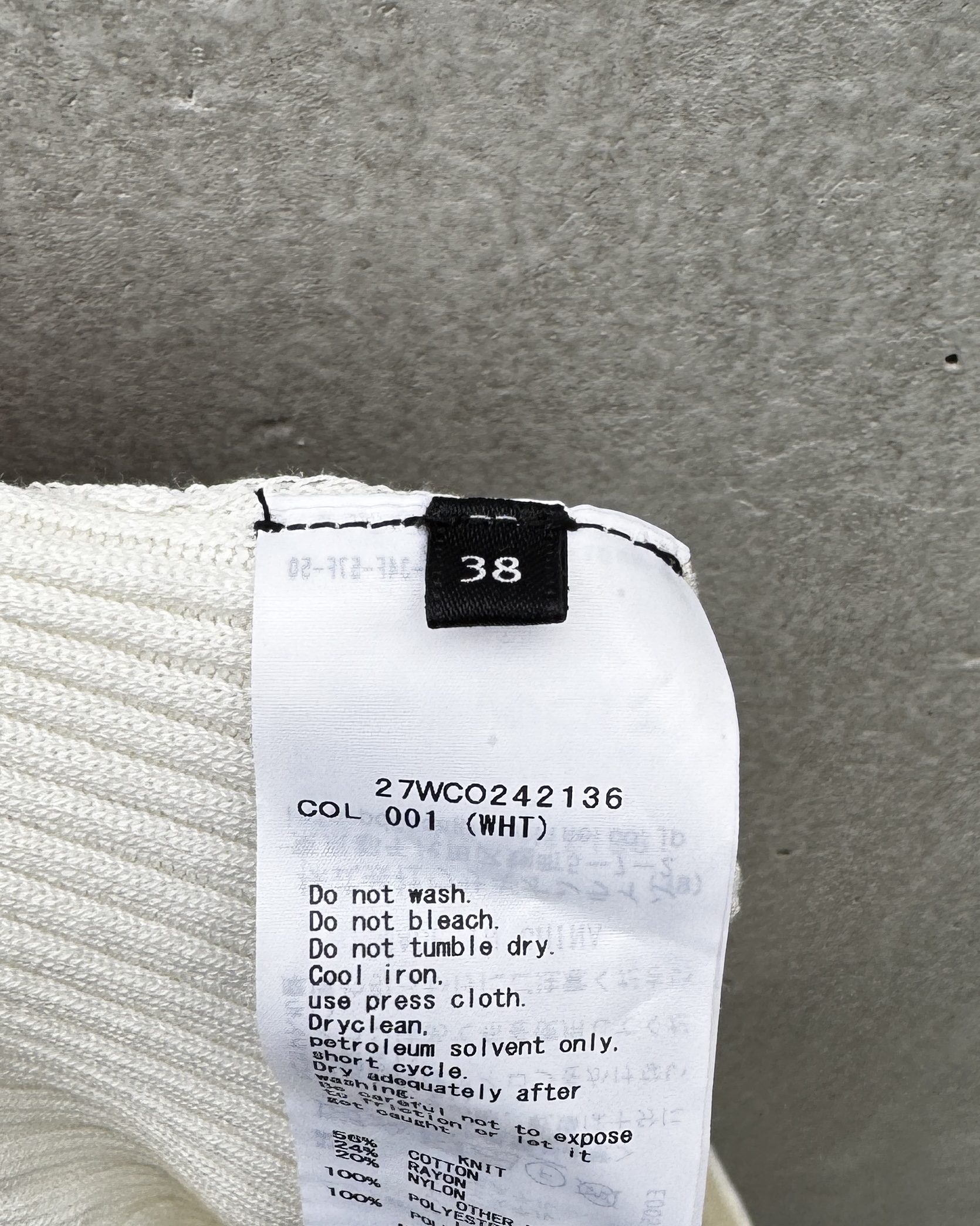 ドレス-ホワイトニットドレス