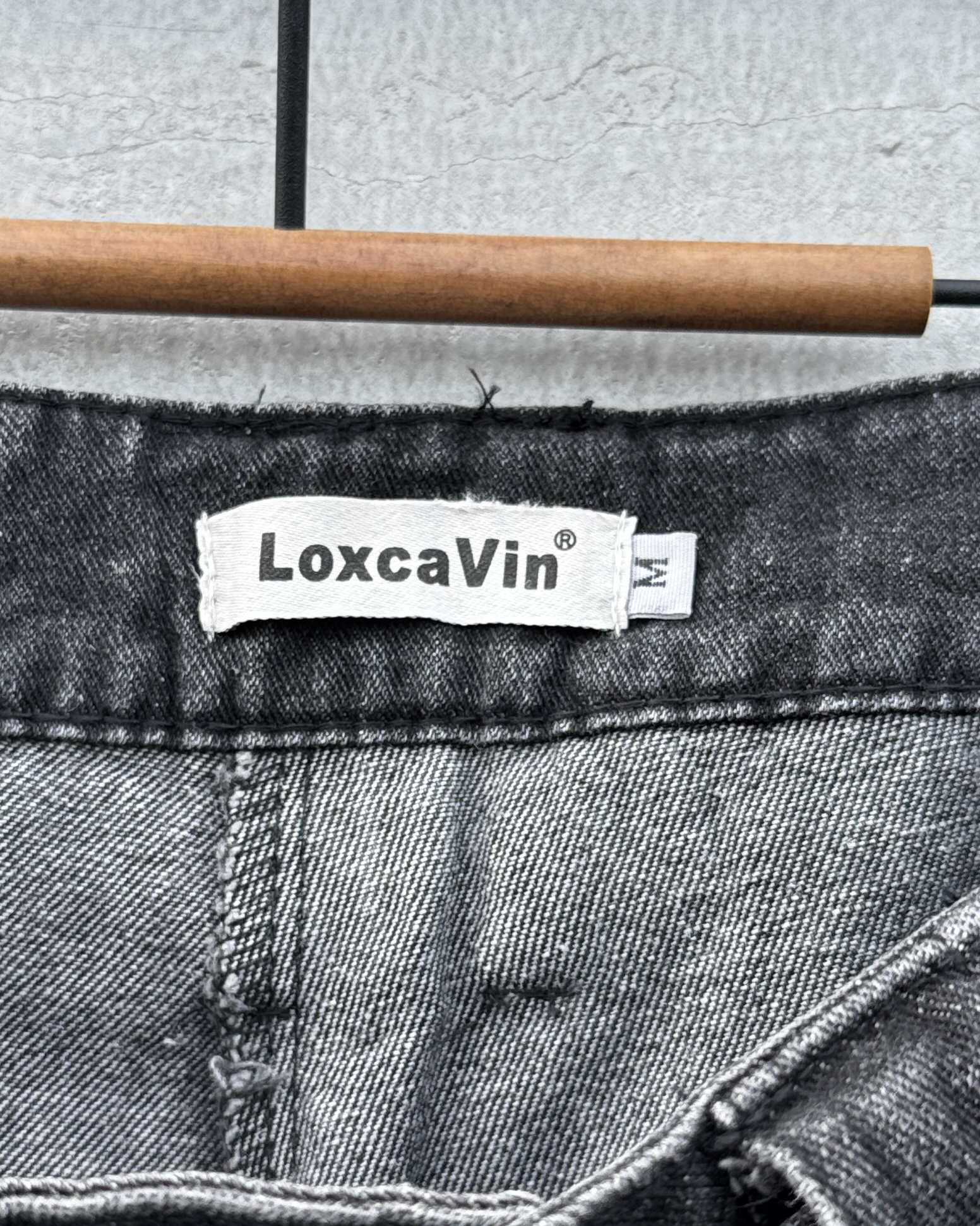 パンツ-グレーデニムホットパンツ