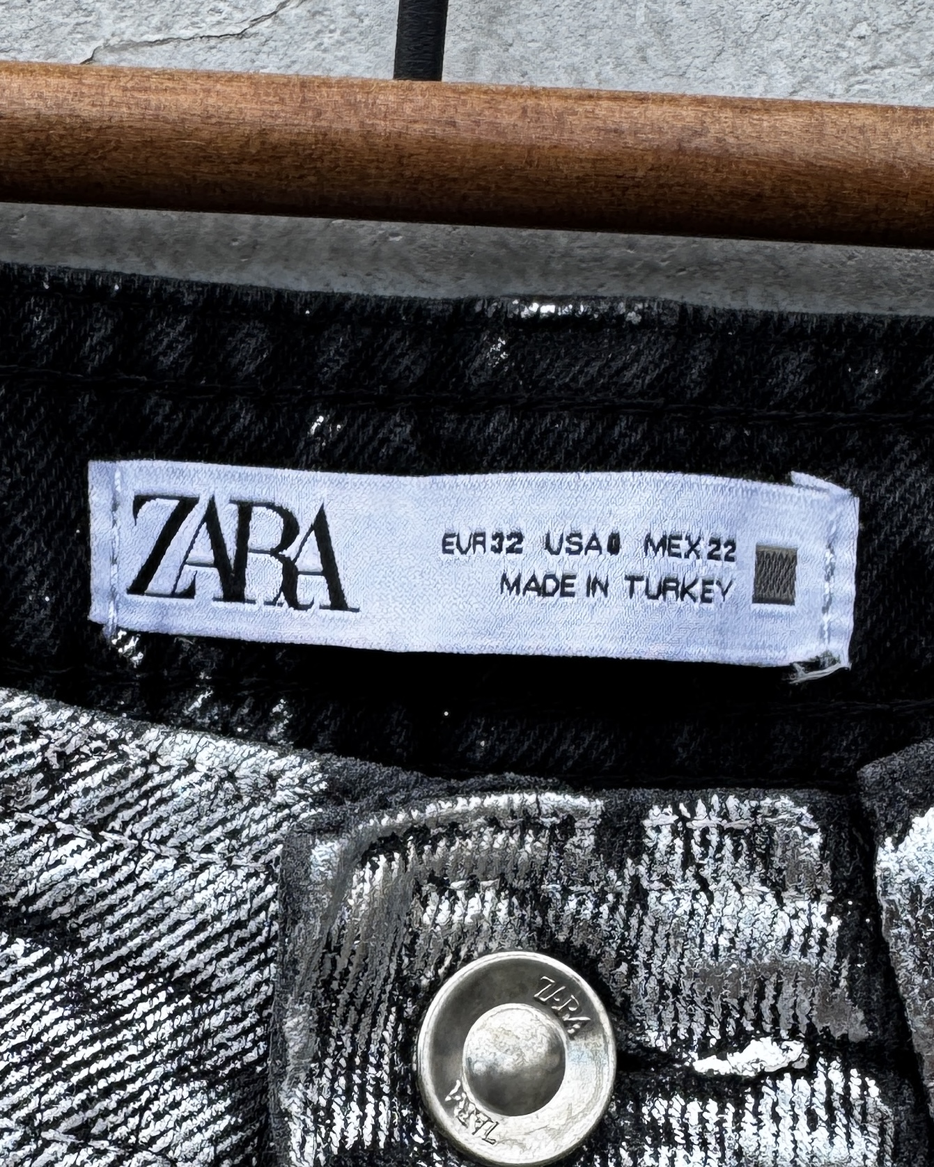 パンツ-シルバーストレートパンツ