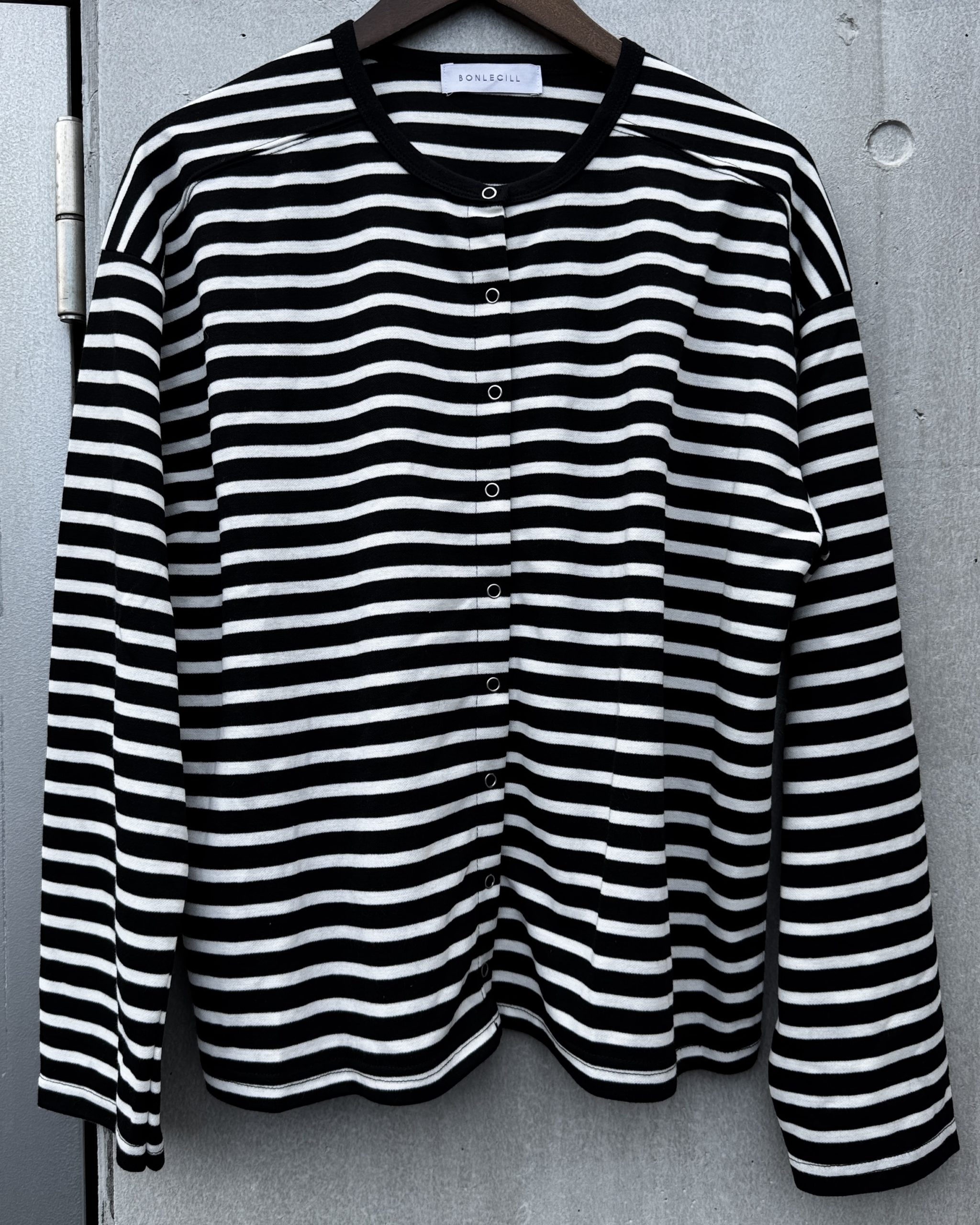 トップス-ボーダーカーディガン