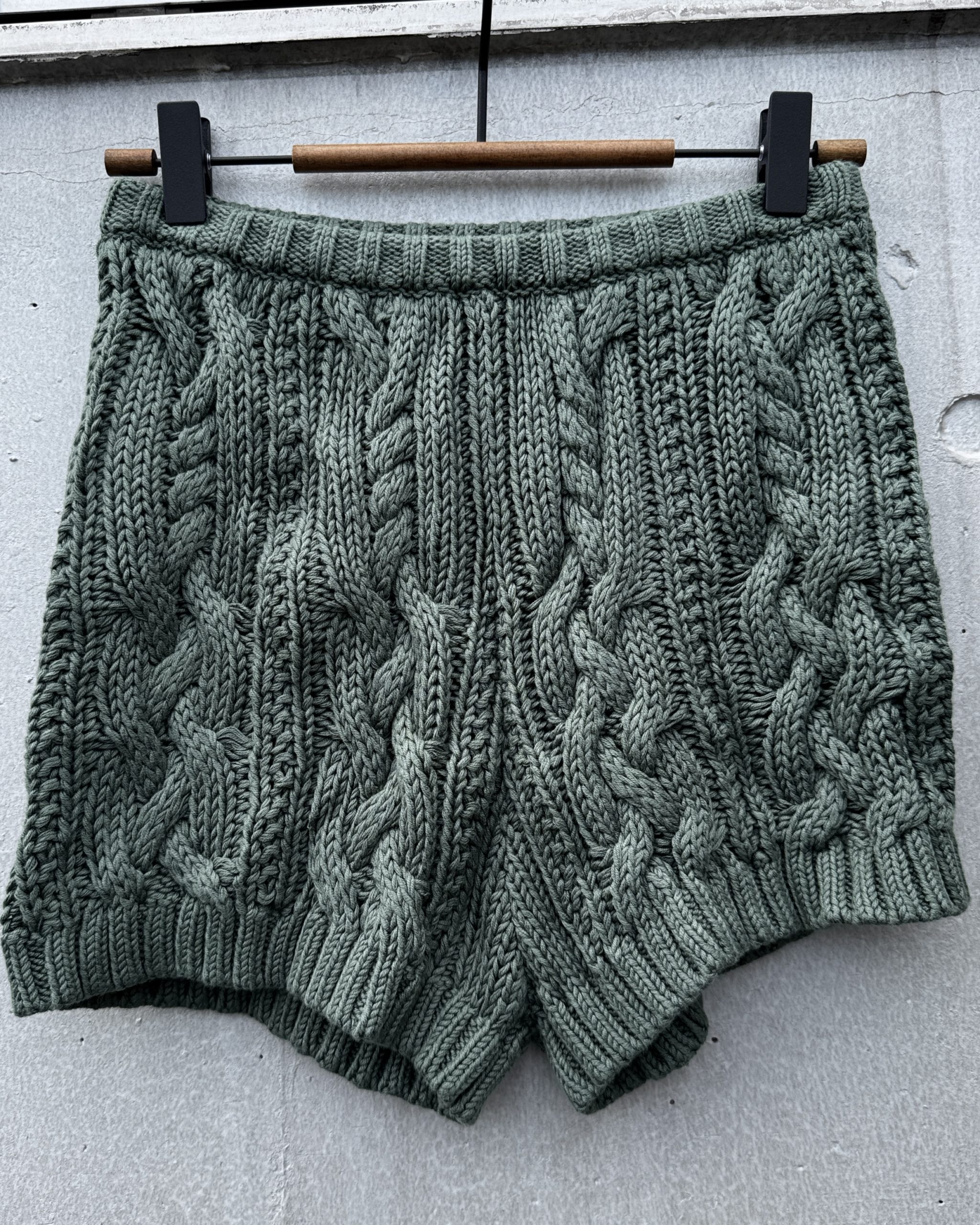 パンツ-ニットセットアップショートパンツ