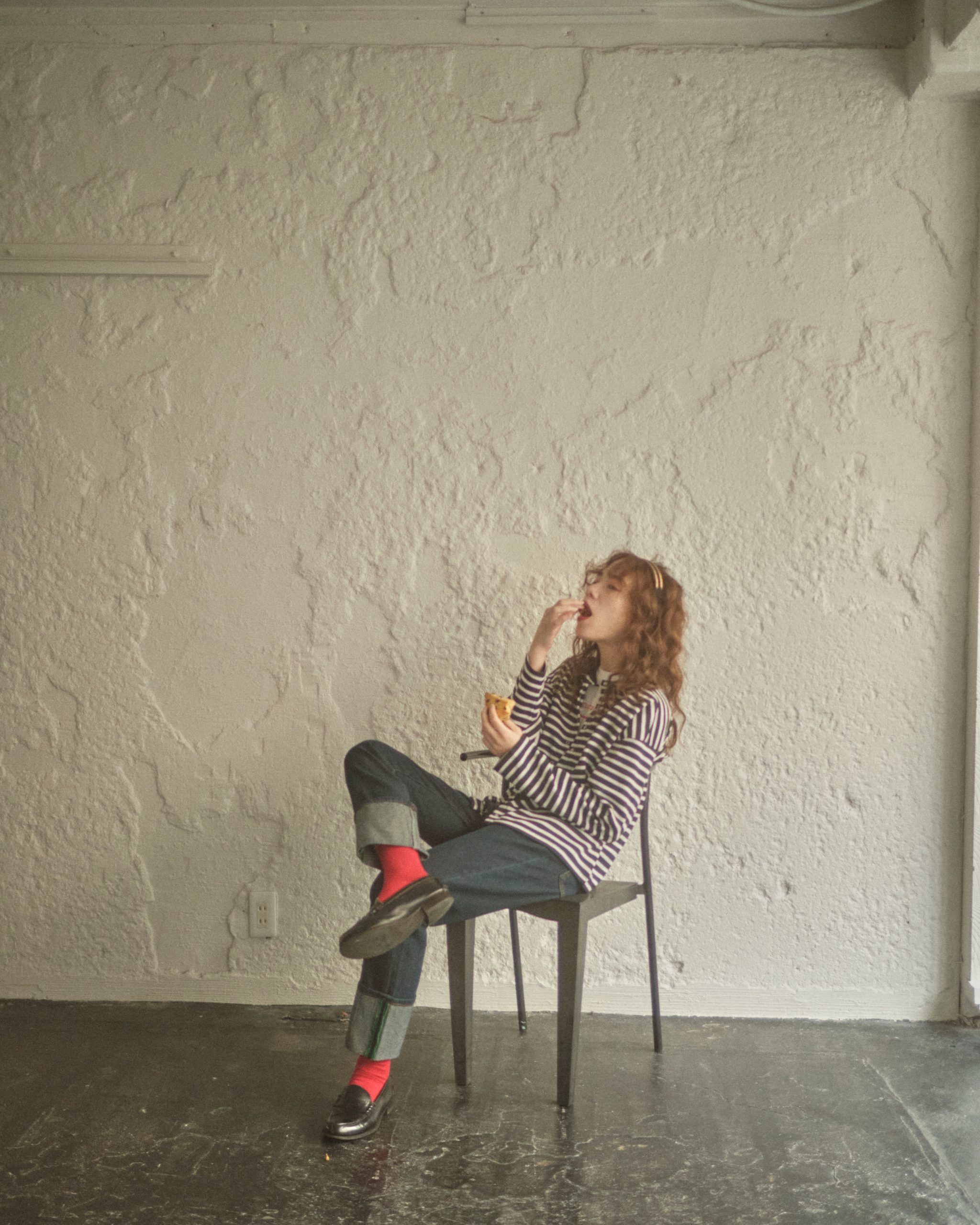 トップス-ボーダーカーディガン