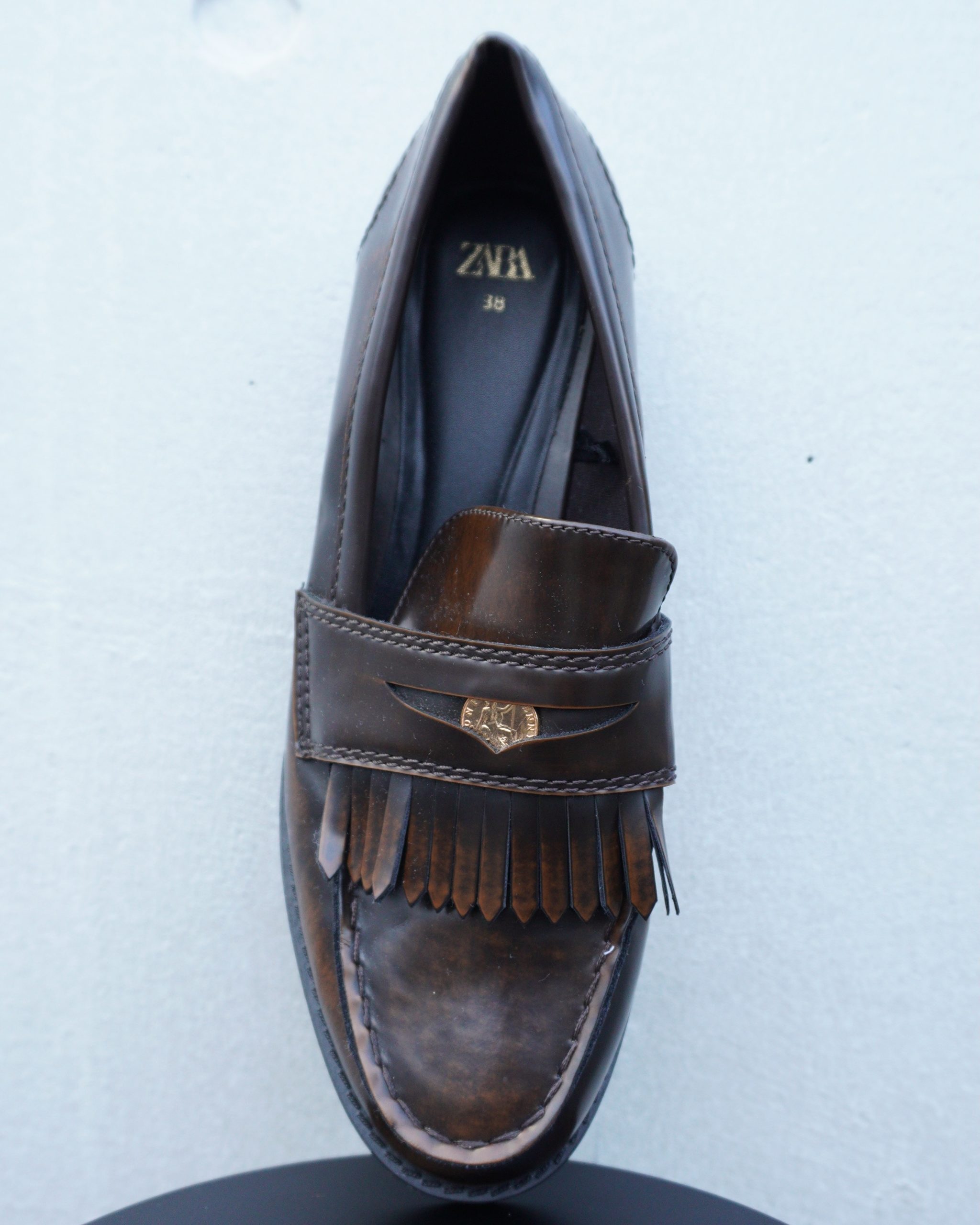 ブラウンコインローファー