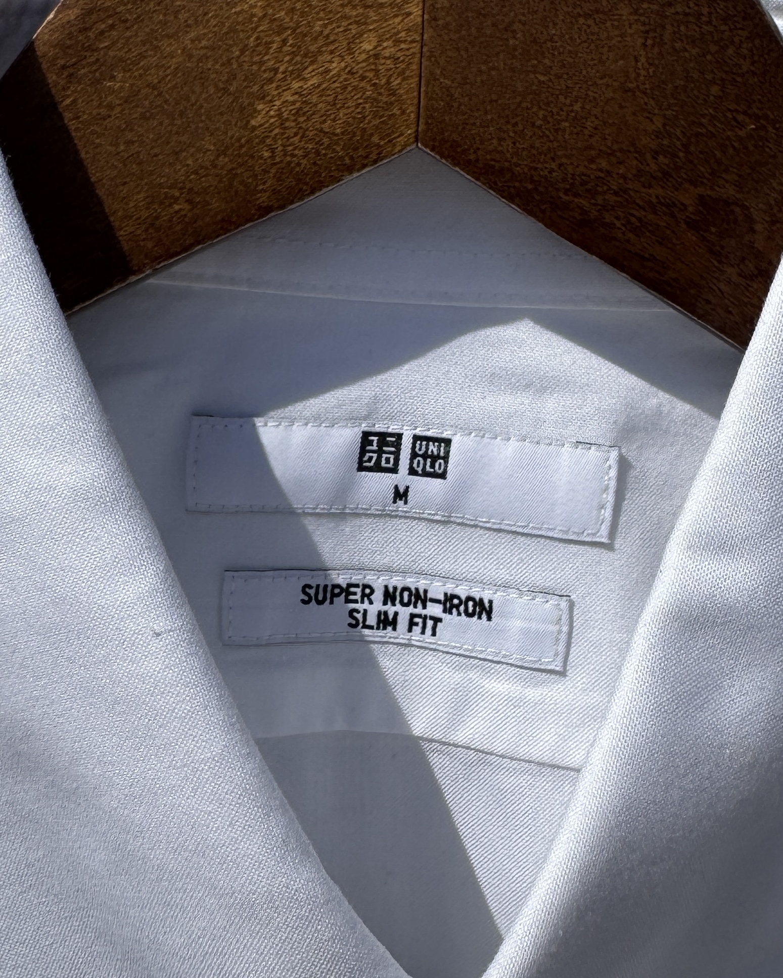 シャツ-ホワイトユニクロ