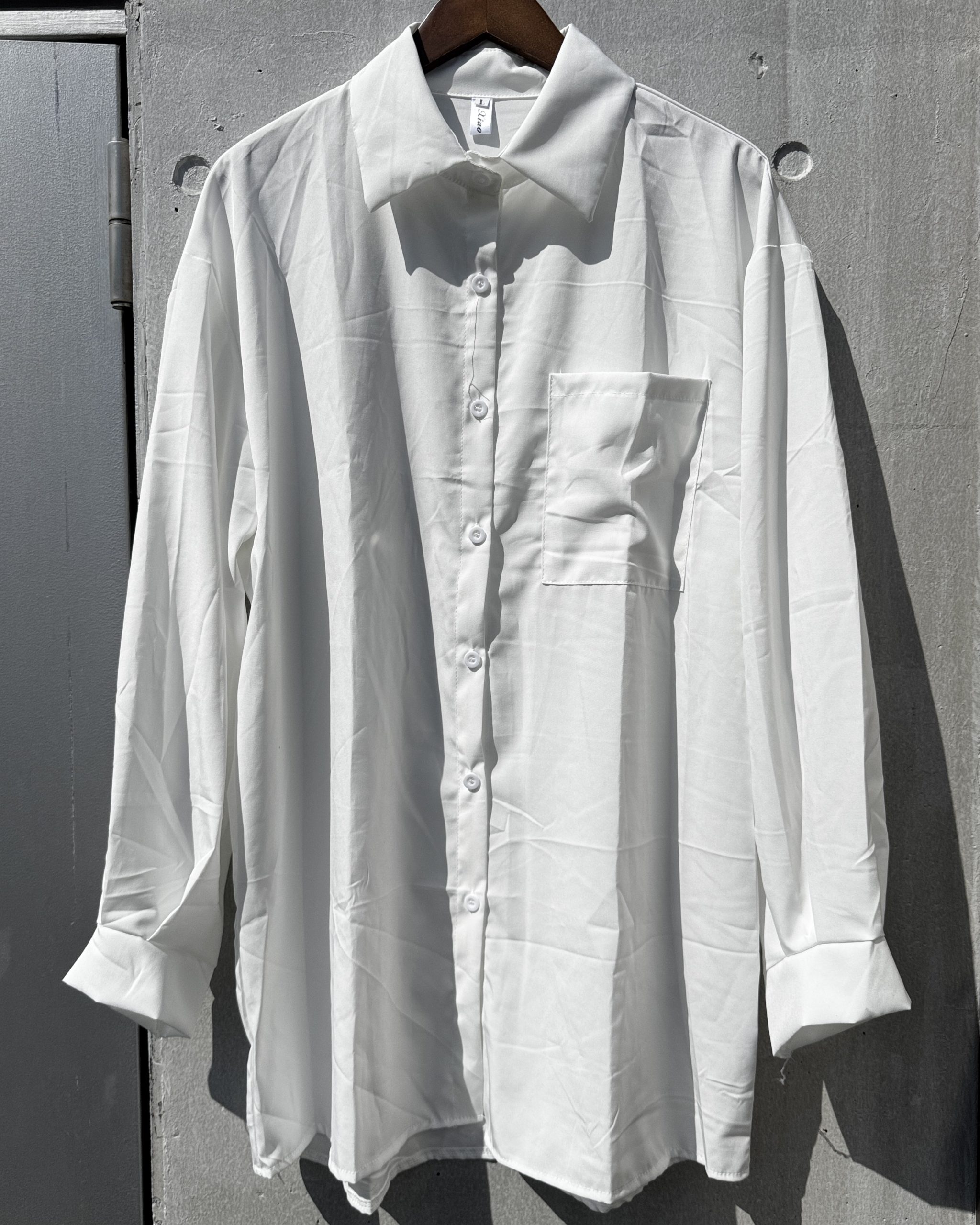 シャツ-ドレープホワイト