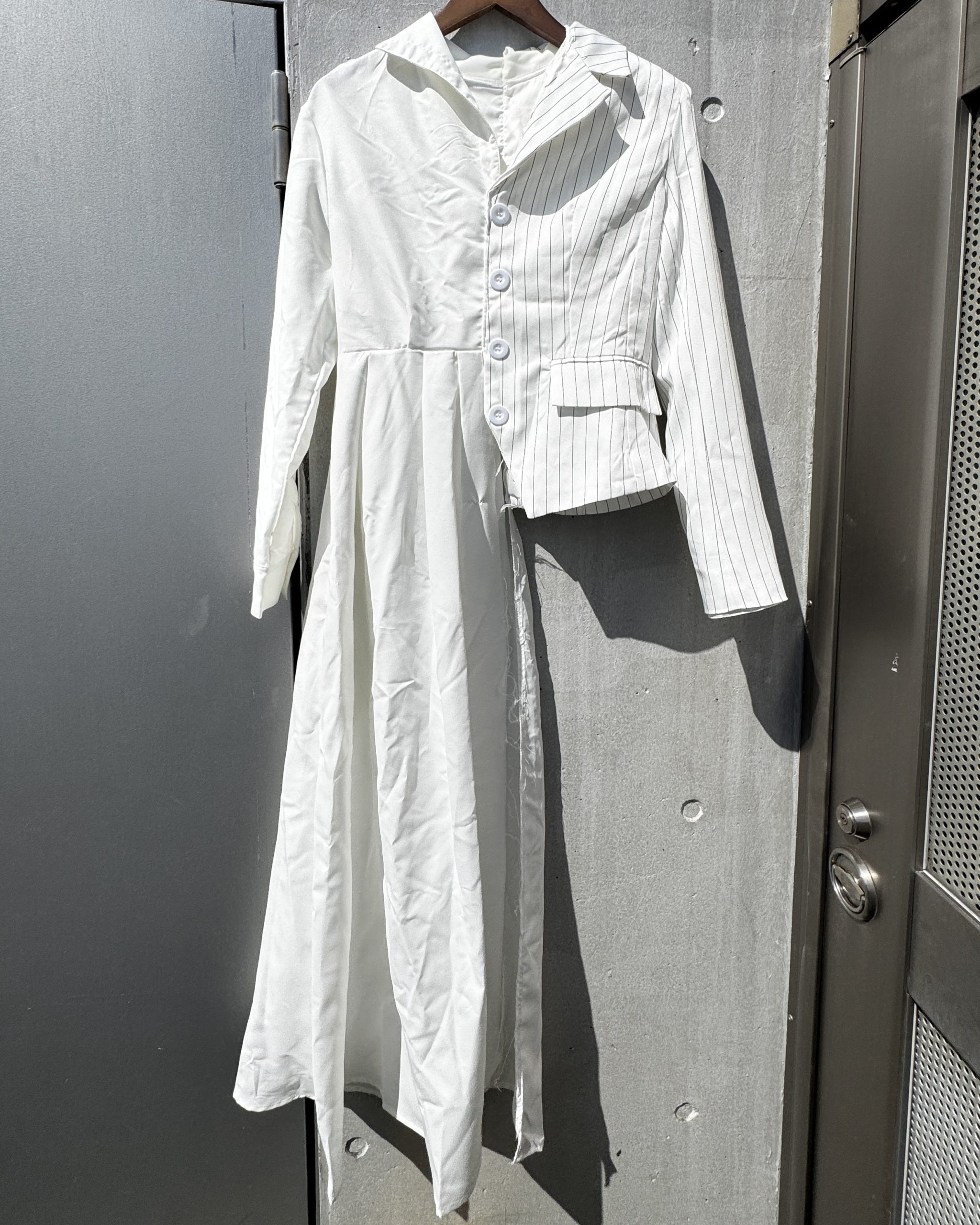 ジャケット-アシンメトリーストライプジャケット