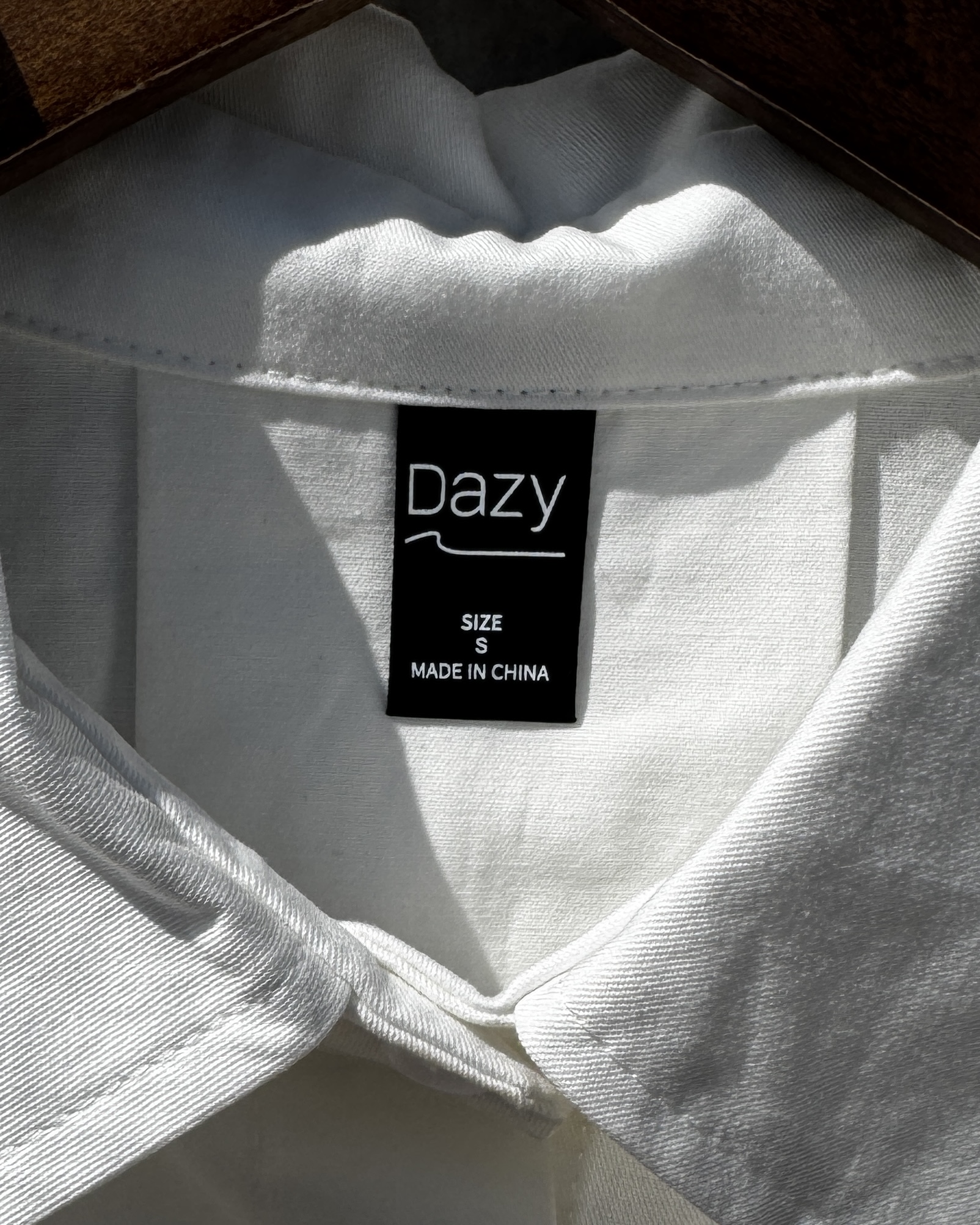 シャツ-ホワイトショート丈