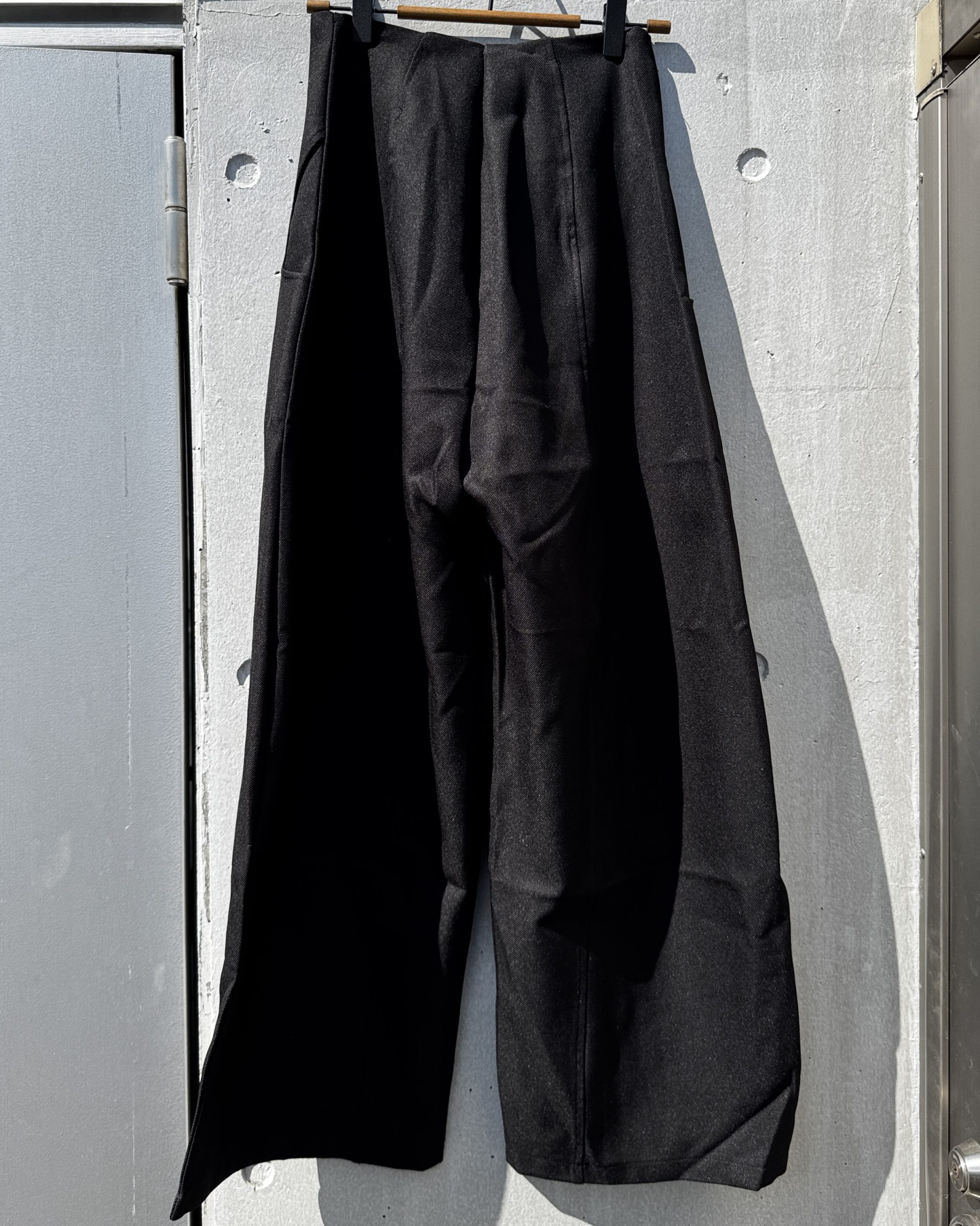 パンツ-ワイドブラック