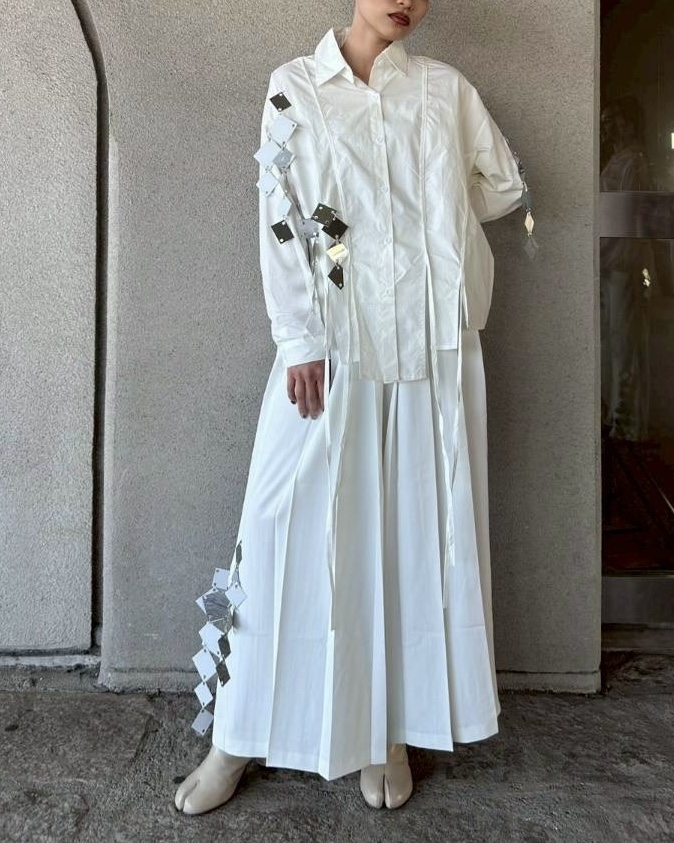 シャツ-オーバーサイズホワイトシャツ